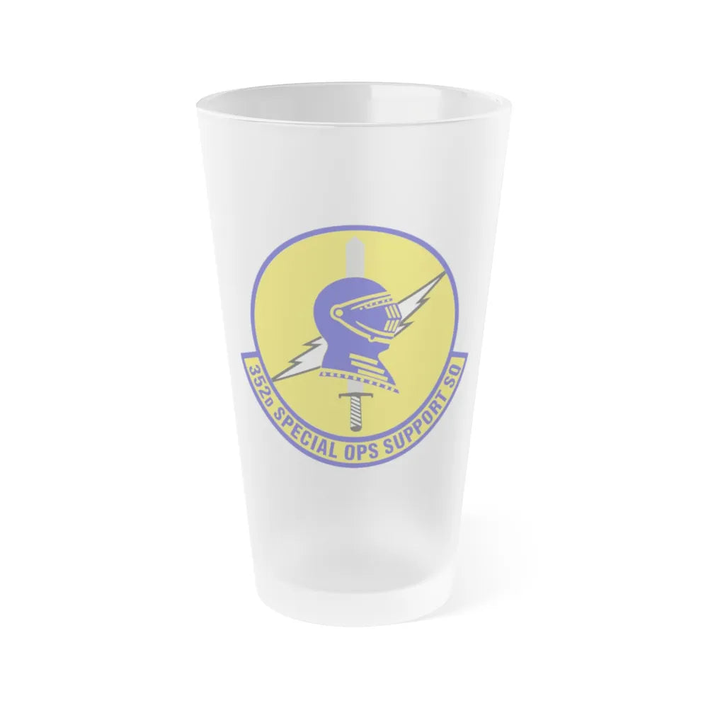 352d Special Operations Support Squadron (U.S. Air Force) Frosted Pint Glass 16oz-16oz-Frosted-Go Mug Yourself