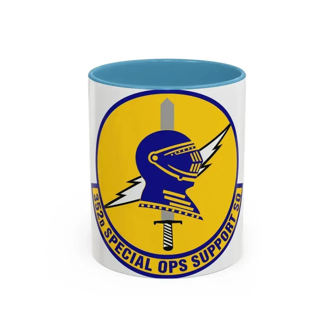 352d Special Operations Support Squadron (U.S. Air Force) Accent Coffee Mug 11oz Light Blue - Go Mug Yourself