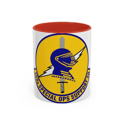 352d Special Operations Support Squadron (U.S. Air Force) Accent Coffee Mug 11oz Red - Go Mug Yourself