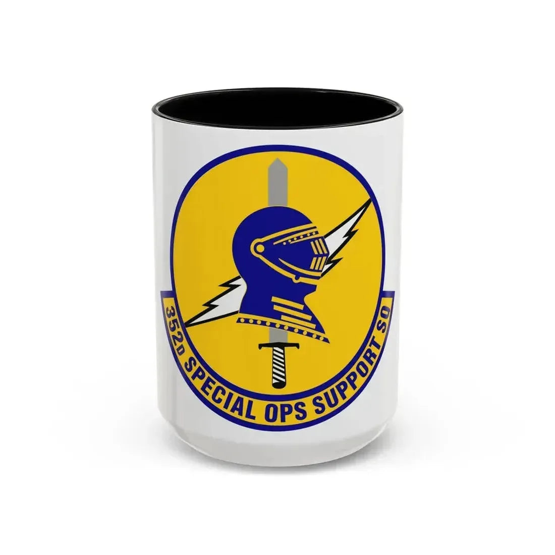 352d Special Operations Support Squadron (U.S. Air Force) Accent Coffee Mug 15oz Black - Go Mug Yourself