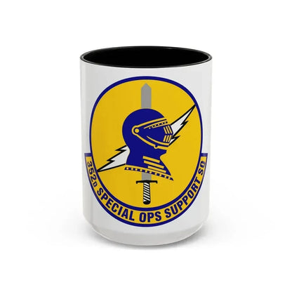 352d Special Operations Support Squadron (U.S. Air Force) Accent Coffee Mug 15oz Black - Go Mug Yourself