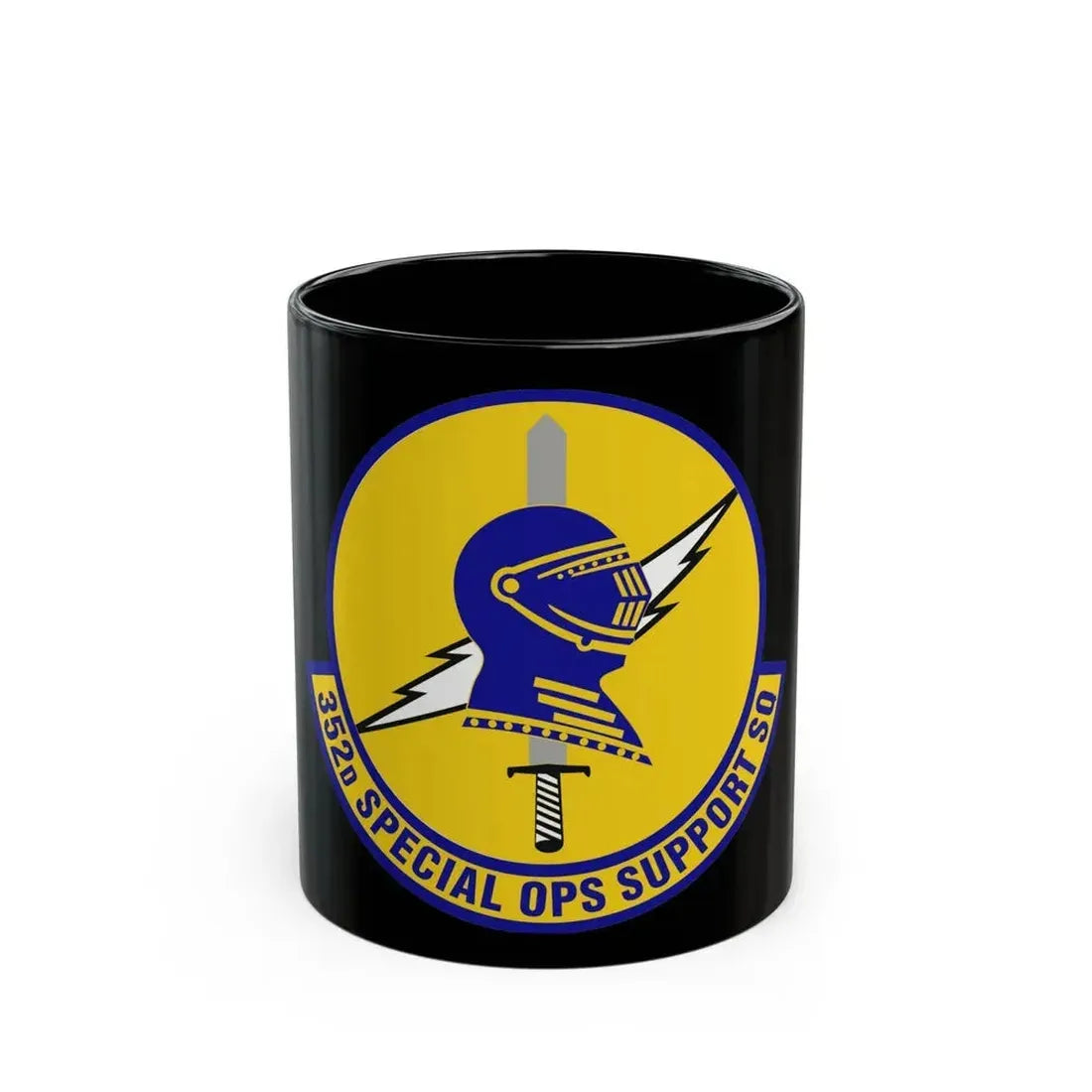 352d Special Operations Support Squadron (U.S. Air Force) Black Coffee Mug 11oz - Go Mug Yourself