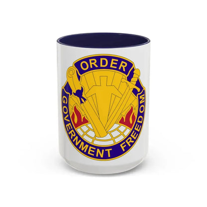 353 Civil Affairs Command 2 (U.S. Army) Accent Coffee Mug 15oz Navy - Go Mug Yourself