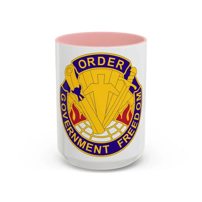 353 Civil Affairs Command 2 (U.S. Army) Accent Coffee Mug 15oz Pink - Go Mug Yourself