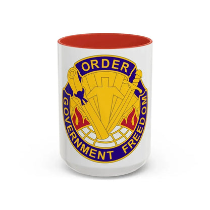 353 Civil Affairs Command 2 (U.S. Army) Accent Coffee Mug 15oz Red - Go Mug Yourself