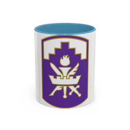353 Civil Affairs Command 3 (U.S. Army) Accent Coffee Mug 11oz Light Blue - Go Mug Yourself