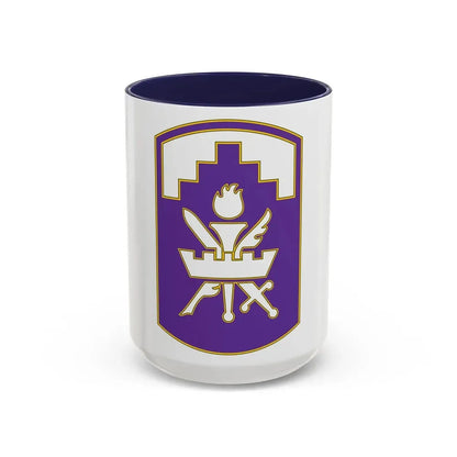 353 Civil Affairs Command 3 (U.S. Army) Accent Coffee Mug 15oz Navy - Go Mug Yourself