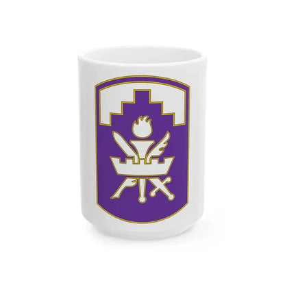353 Civil Affairs Command 3 (U.S. Army) White Coffee Mug 15oz - Go Mug Yourself