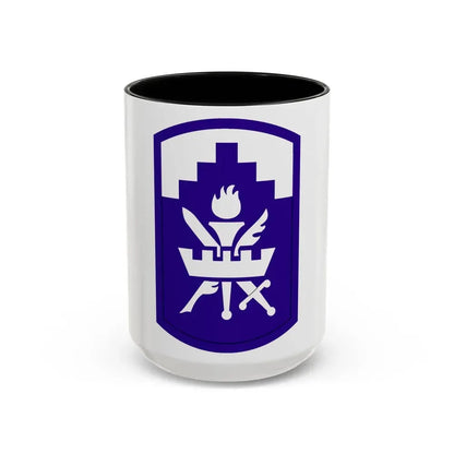 353 Civil Affairs Command (U.S. Army) Accent Coffee Mug 15oz Black - Go Mug Yourself