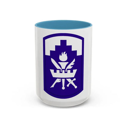 353 Civil Affairs Command (U.S. Army) Accent Coffee Mug 15oz Light Blue - Go Mug Yourself