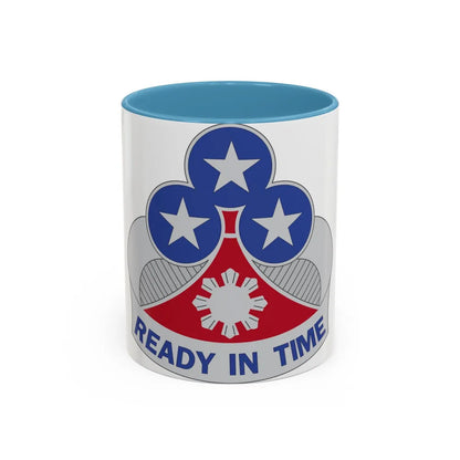 353 Engineer Group (U.S. Army) Accent Coffee Mug-11oz-Light Blue-Go Mug Yourself