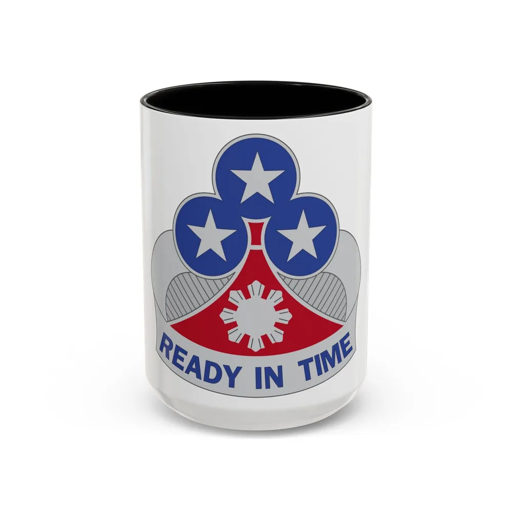 353 Engineer Group (U.S. Army) Accent Coffee Mug-15oz-Black-Go Mug Yourself