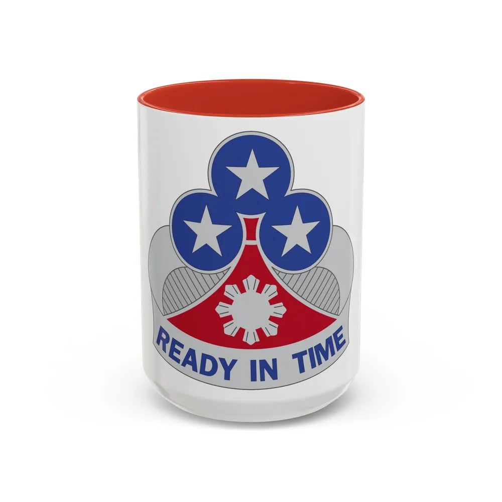 353 Engineer Group (U.S. Army) Accent Coffee Mug-11oz-Red-Go Mug Yourself