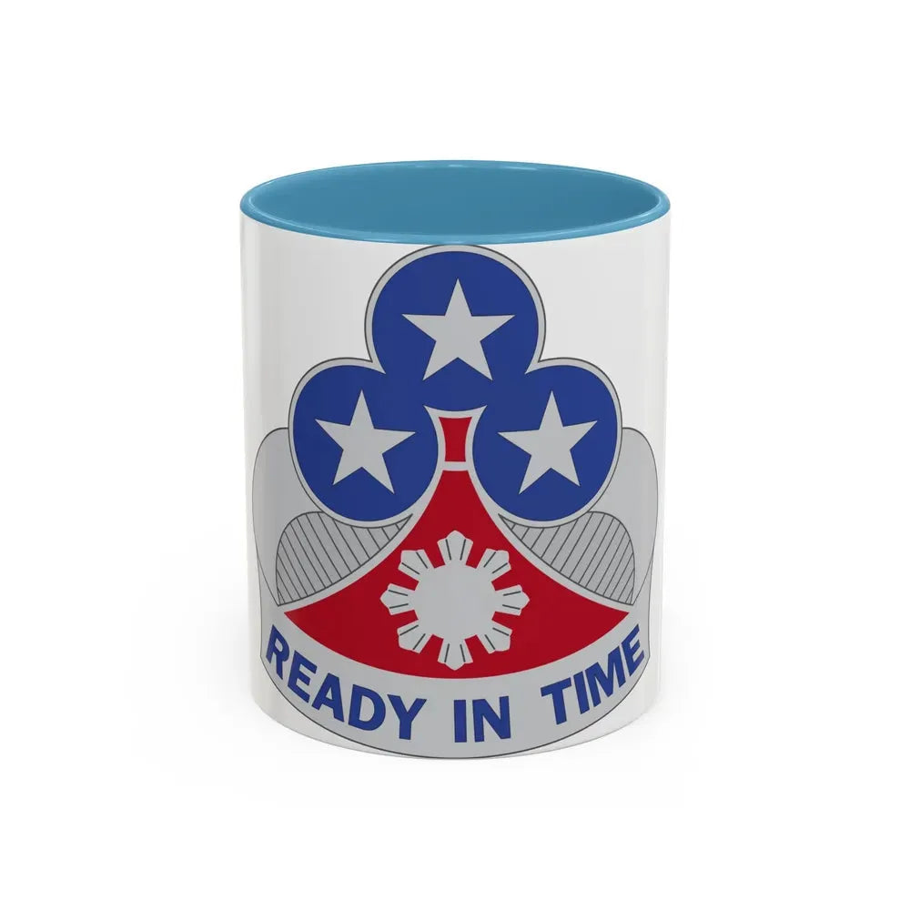 353 Engineer Group (U.S. Army) Accent Coffee Mug 11oz Light Blue - Go Mug Yourself