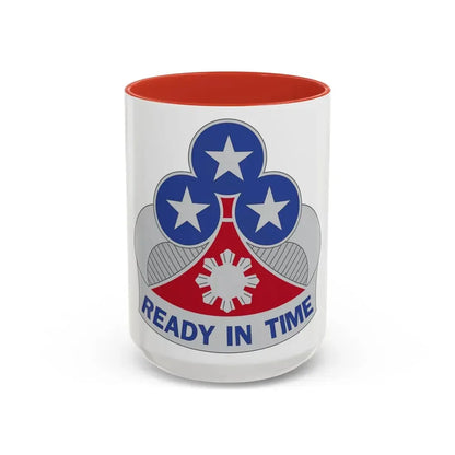 353 Engineer Group (U.S. Army) Accent Coffee Mug 11oz Red - Go Mug Yourself