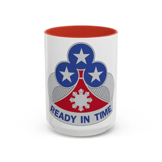 353 Engineer Group (U.S. Army) Accent Coffee Mug 11oz Red - Go Mug Yourself