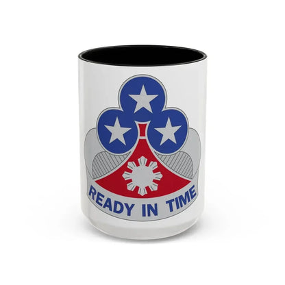 353 Engineer Group (U.S. Army) Accent Coffee Mug 15oz Black - Go Mug Yourself