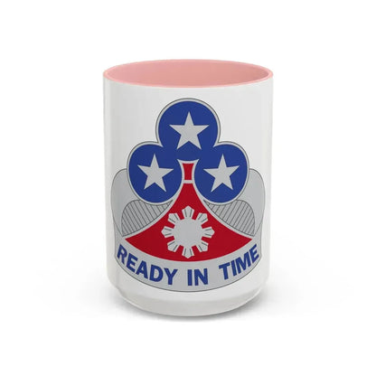 353 Engineer Group (U.S. Army) Accent Coffee Mug 15oz Pink - Go Mug Yourself