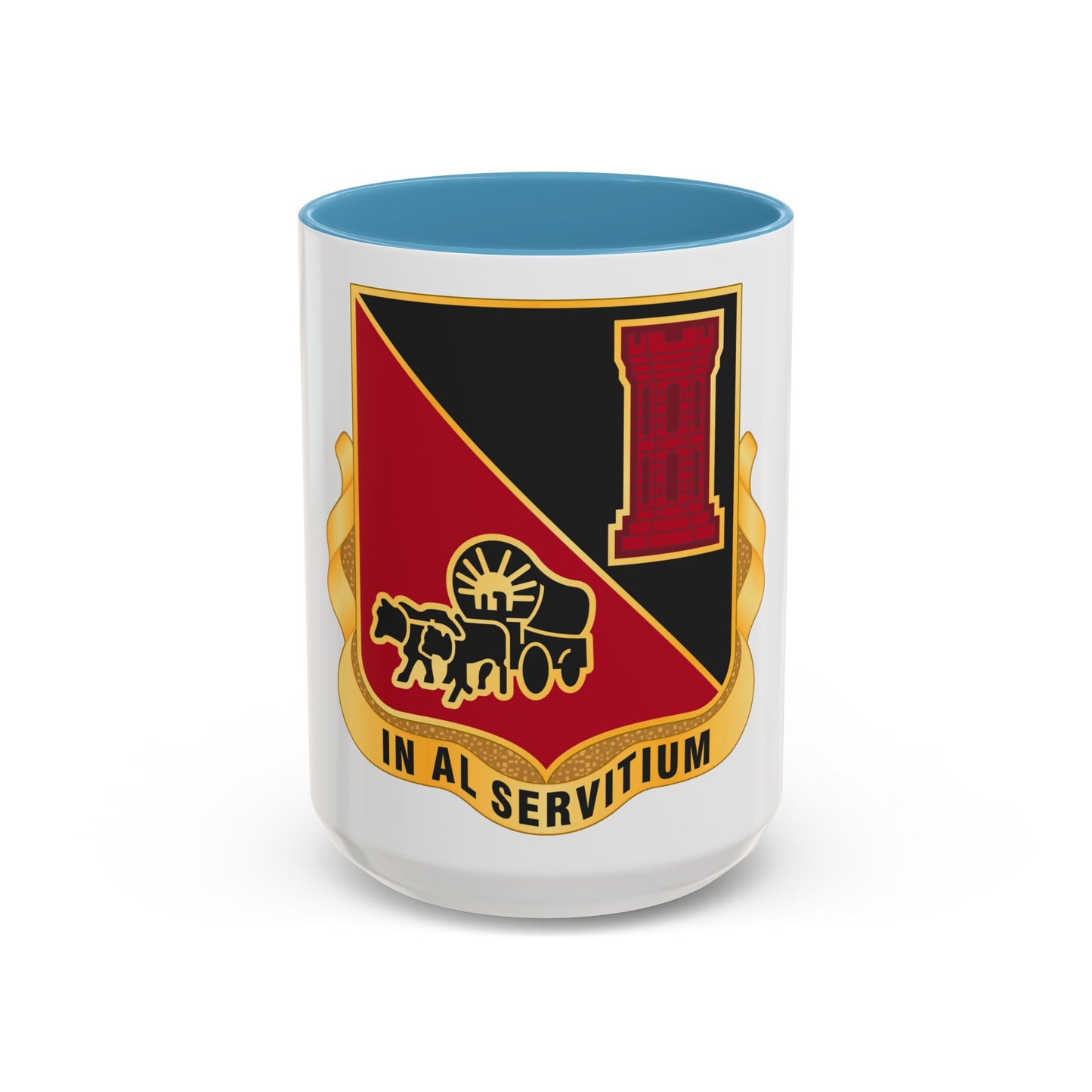 128 Engineer Battalion Nebraska National Guard (U.S. Army) Accent Coffee Mug