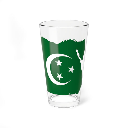 Flag map of Egypt 1922-1952 (Egypt) Pint Glass 16oz