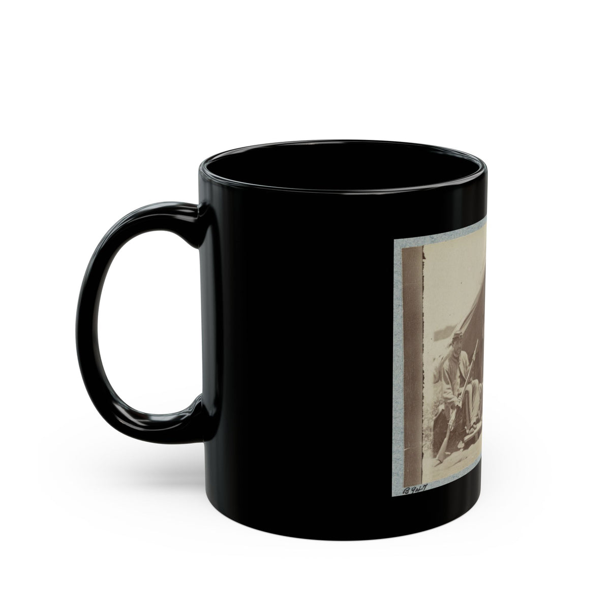 7th New York State Militia, Camp Cameron, D.C., 1861 035 (U.S. Civil War) Black Coffee Mug