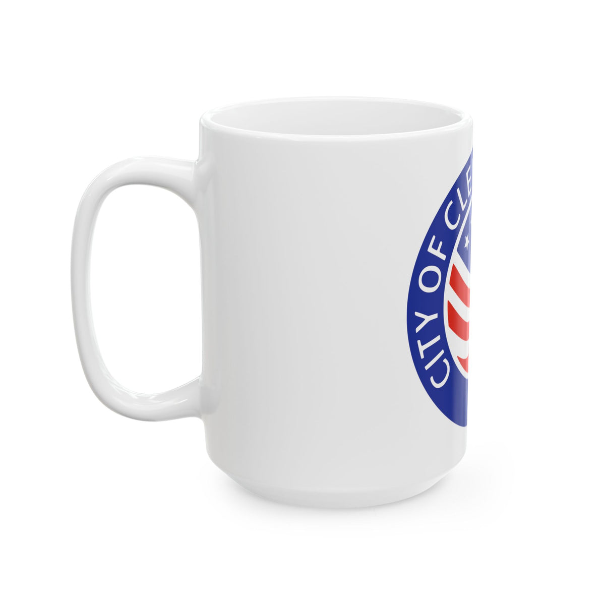 Seal of Cleveland Ohio - White Coffee Mug