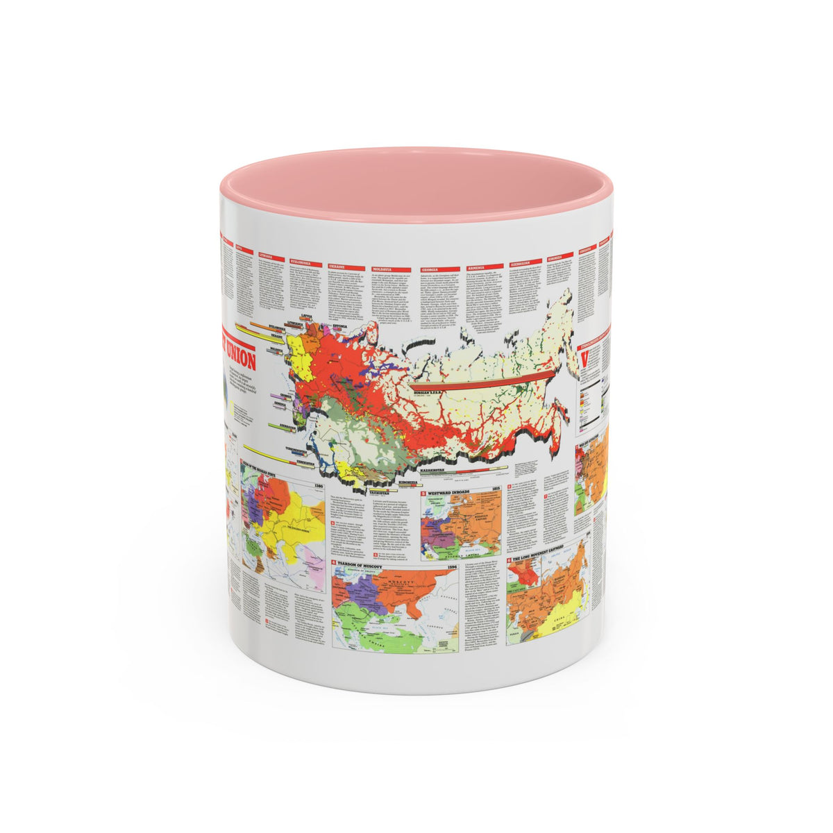 Russia - Soviet Union 2 (1990) (Map) Accent Coffee Mug