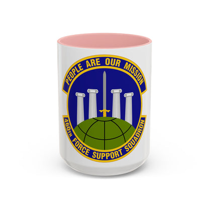 460 Force Support Squadron AFSPC (U.S. Air Force) Accent Coffee Mug