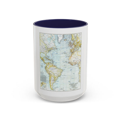 Atlantic Ocean (1941) (Map) Accent Coffee Mug