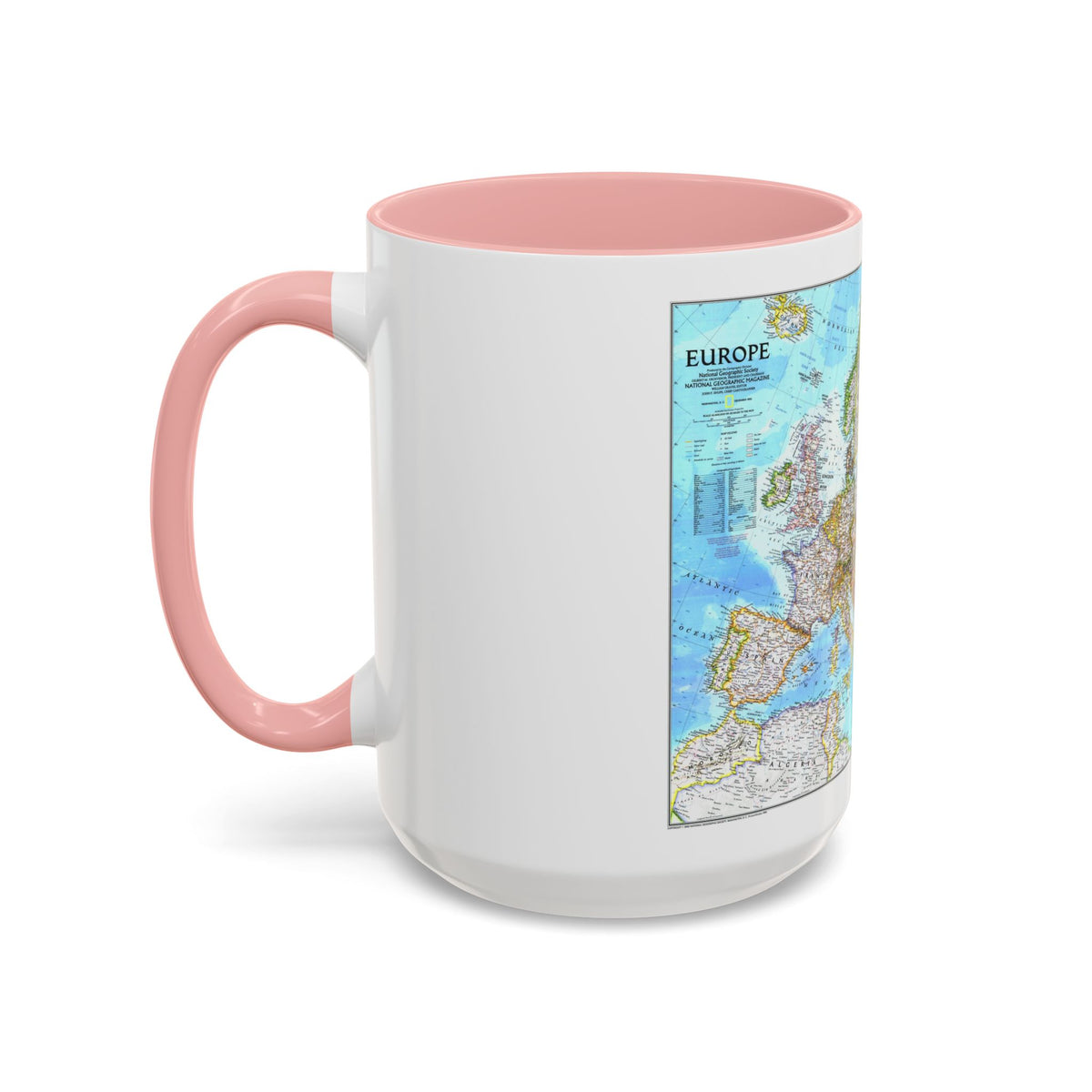 Europe (1992) (Map) Accent Coffee Mug