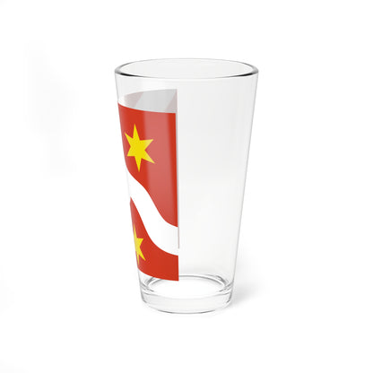 CHE Seebach ZH Flag (Switzerland) Pint Glass 16oz
