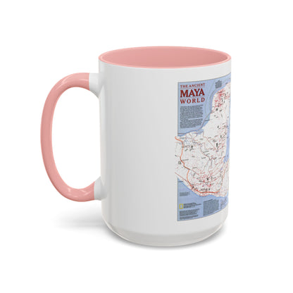 North America - The Ancient Maya World (1990) (Map) Accent Coffee Mug