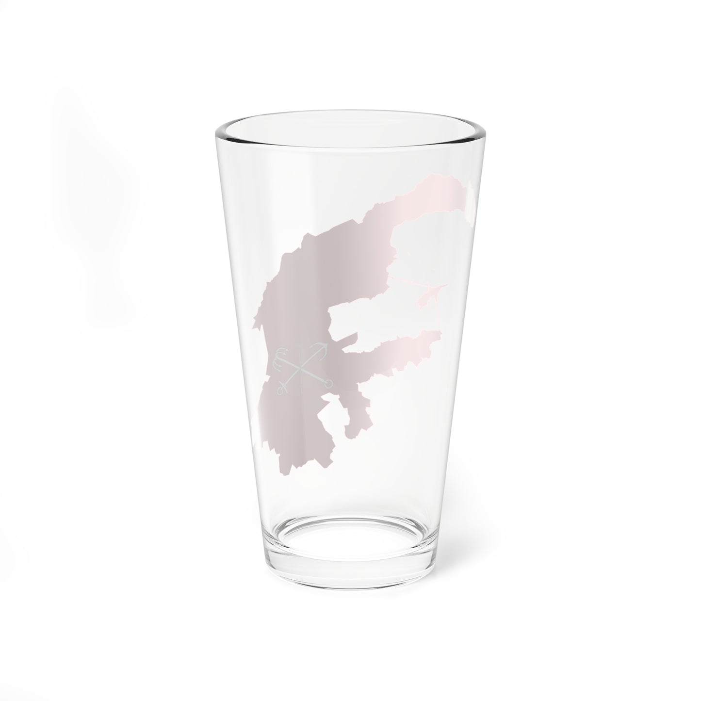 Flag-map of Saint Petersburg (Russia) Pint Glass 16oz