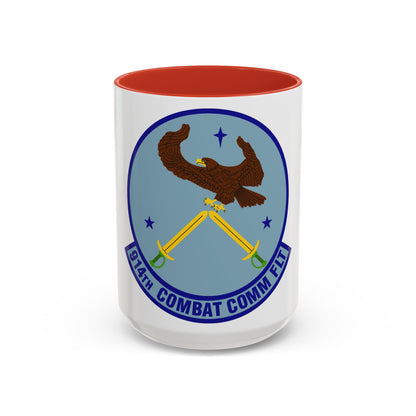 914th Combat Communications Flight (U.S. Air Force) Accent Coffee Mug