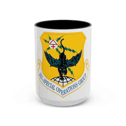 353d Special Operations Group (U.S. Air Force) Accent Coffee Mug 15oz Black - Go Mug Yourself
