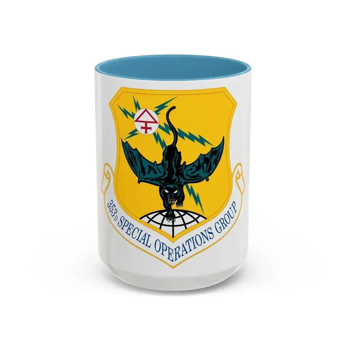353d Special Operations Group (U.S. Air Force) Accent Coffee Mug 15oz Light Blue - Go Mug Yourself