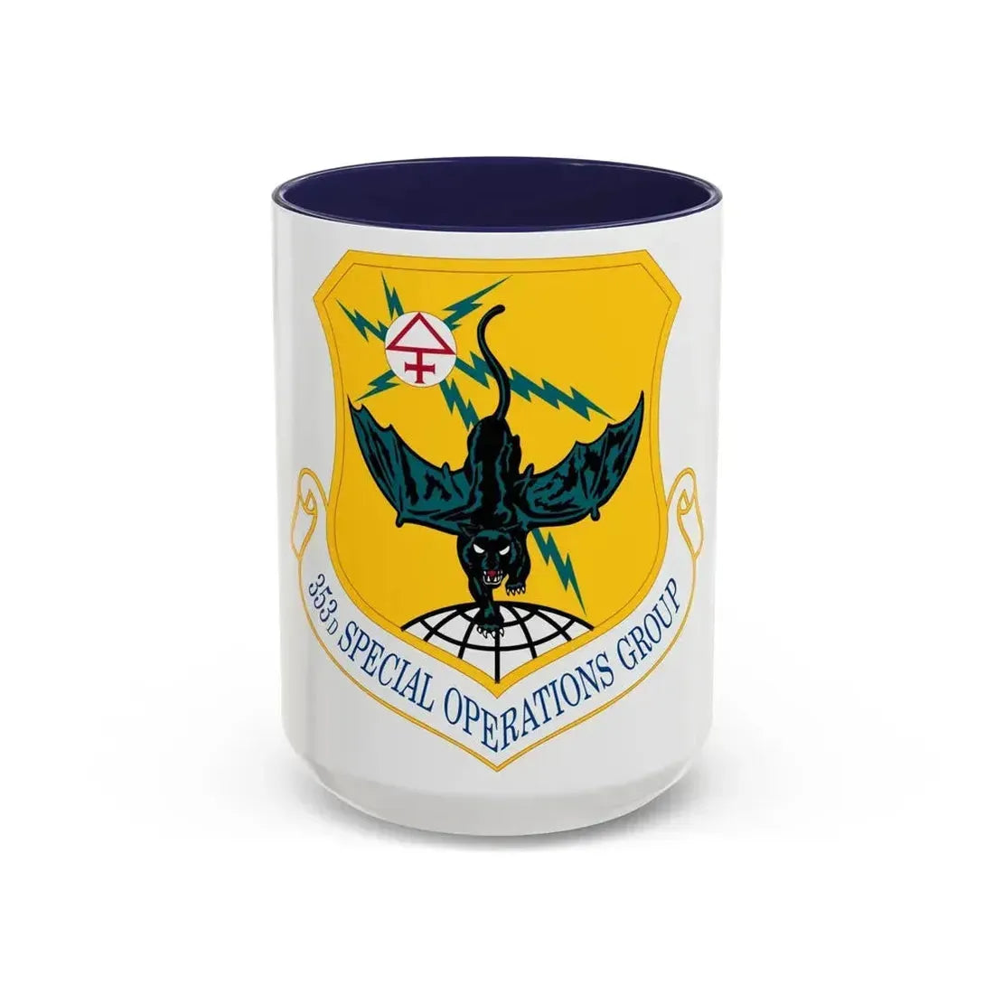 353d Special Operations Group (U.S. Air Force) Accent Coffee Mug 15oz Navy - Go Mug Yourself