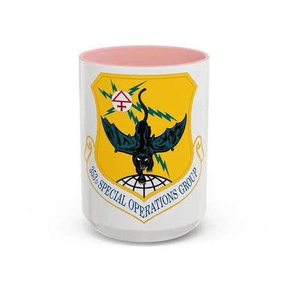 353d Special Operations Group (U.S. Air Force) Accent Coffee Mug 15oz Pink - Go Mug Yourself