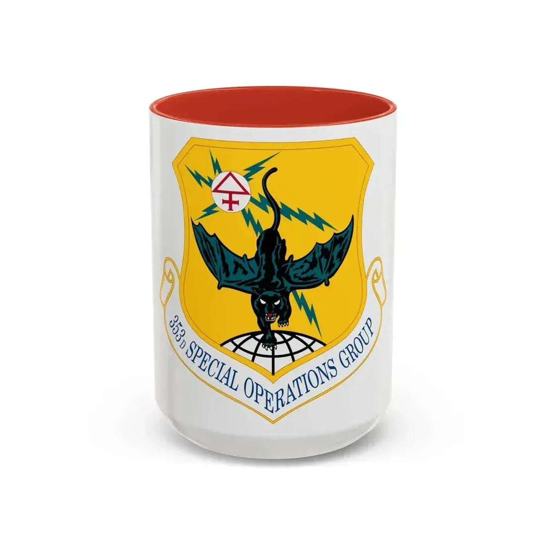 353d Special Operations Group (U.S. Air Force) Accent Coffee Mug 15oz Red - Go Mug Yourself