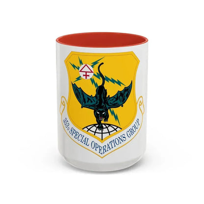 353d Special Operations Group (U.S. Air Force) Accent Coffee Mug 15oz Red - Go Mug Yourself