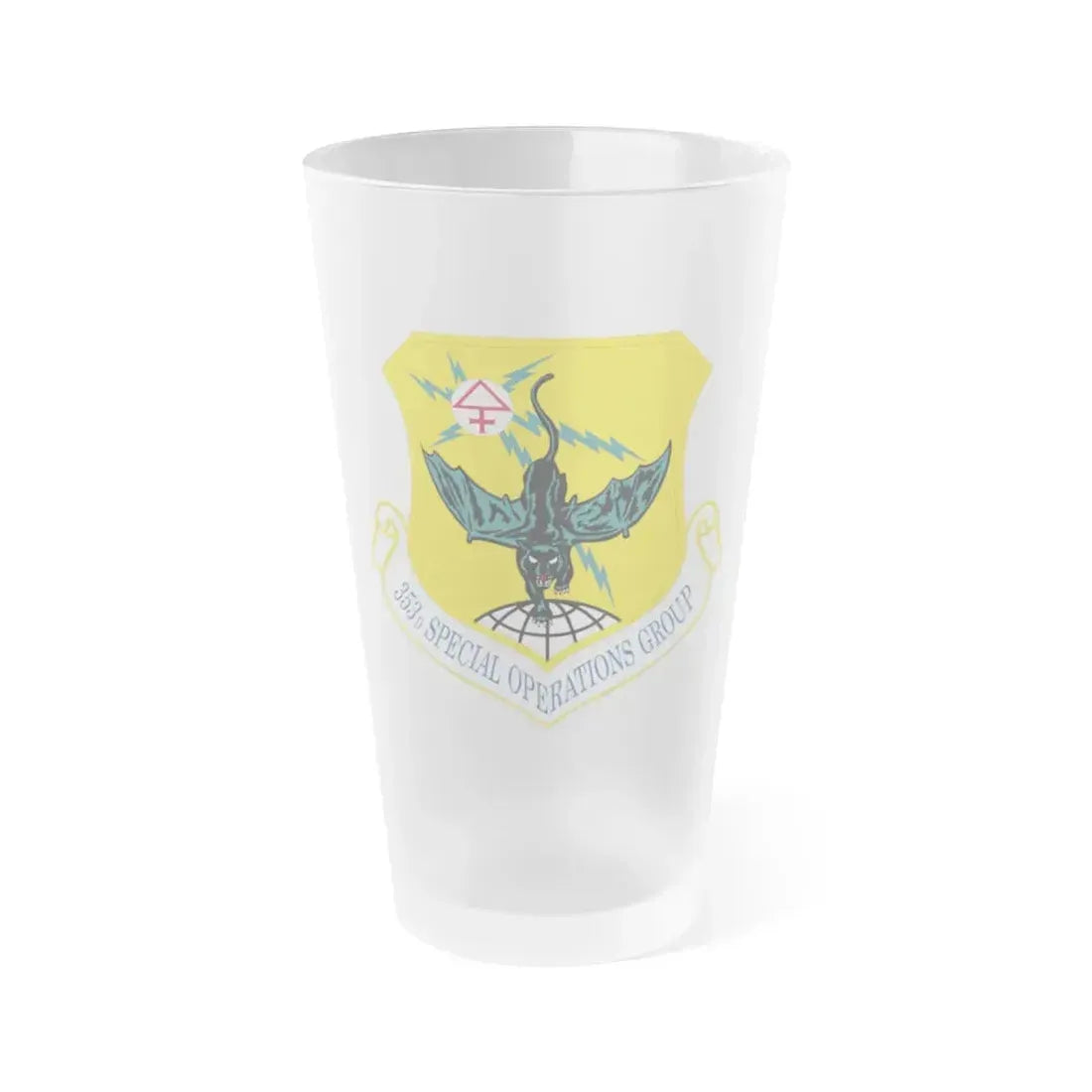 353d Special Operations Group (U.S. Air Force) Frosted Pint Glass 16oz 16oz Frosted - Go Mug Yourself