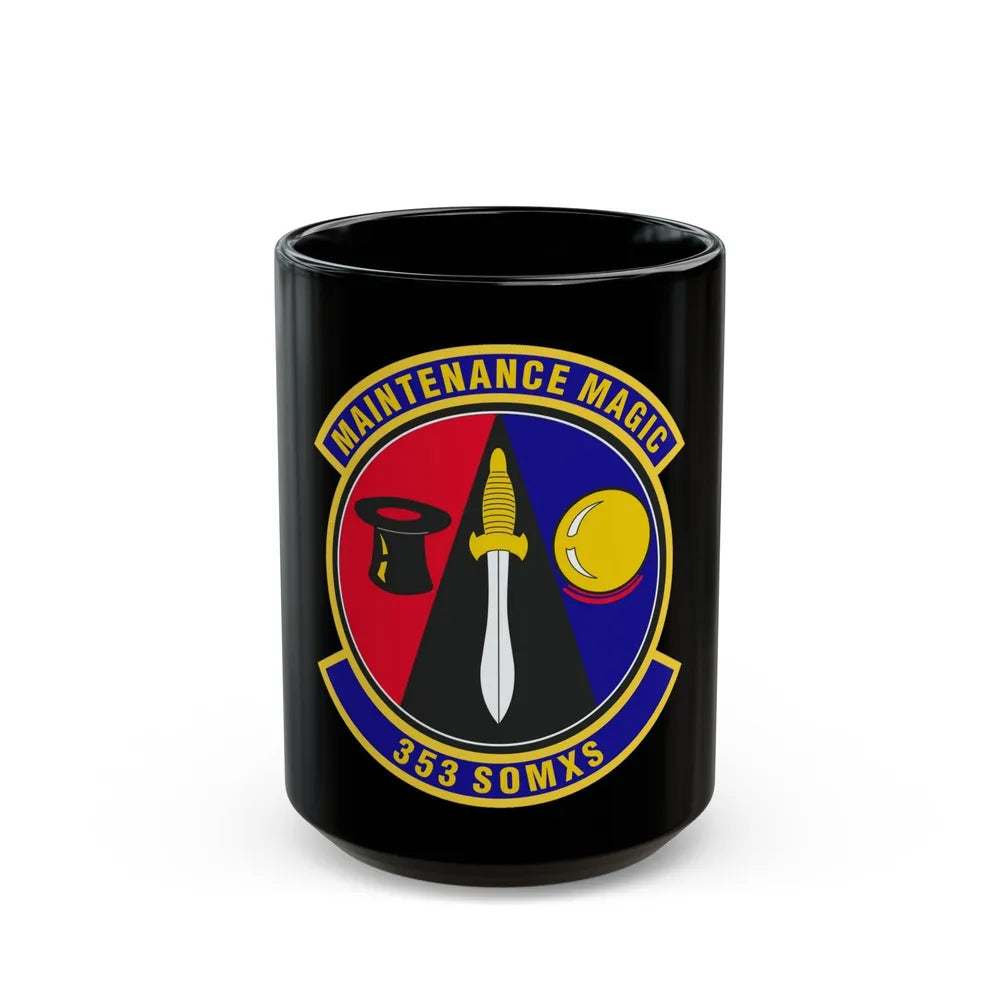 353d Special Operations Maintenance Squadron (U.S. Air Force) Black Coffee Mug-15oz-Go Mug Yourself