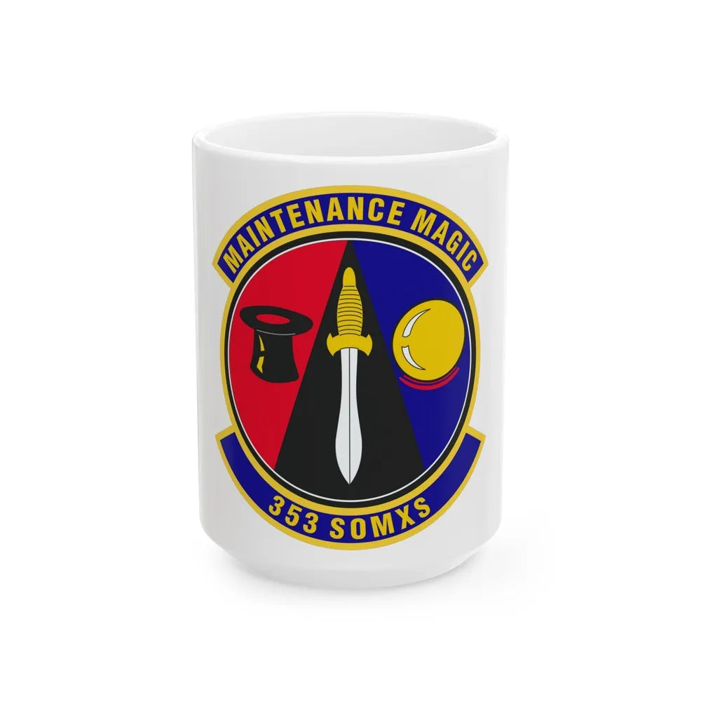 353d Special Operations Maintenance Squadron (U.S. Air Force) White Coffee Mug-15oz-Go Mug Yourself