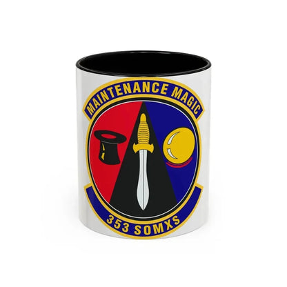 353d Special Operations Maintenance Squadron (U.S. Air Force) Accent Coffee Mug 11oz Black - Go Mug Yourself