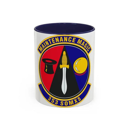 353d Special Operations Maintenance Squadron (U.S. Air Force) Accent Coffee Mug 11oz Navy - Go Mug Yourself