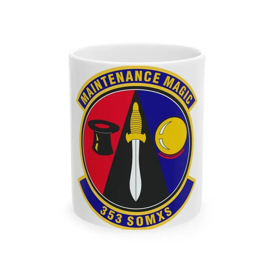 353d Special Operations Maintenance Squadron (U.S. Air Force) White Coffee Mug 11oz - Go Mug Yourself