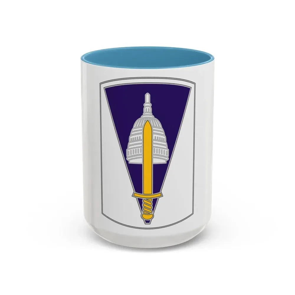 354 Civil Affairs Brigade 2 (U.S. Army) Accent Coffee Mug 15oz Light Blue - Go Mug Yourself