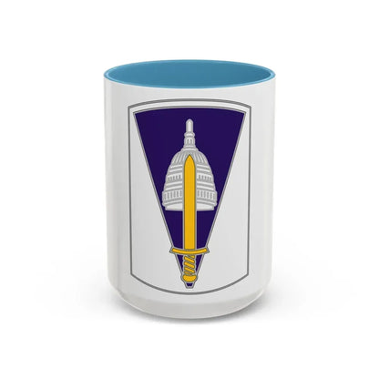 354 Civil Affairs Brigade 2 (U.S. Army) Accent Coffee Mug 15oz Light Blue - Go Mug Yourself
