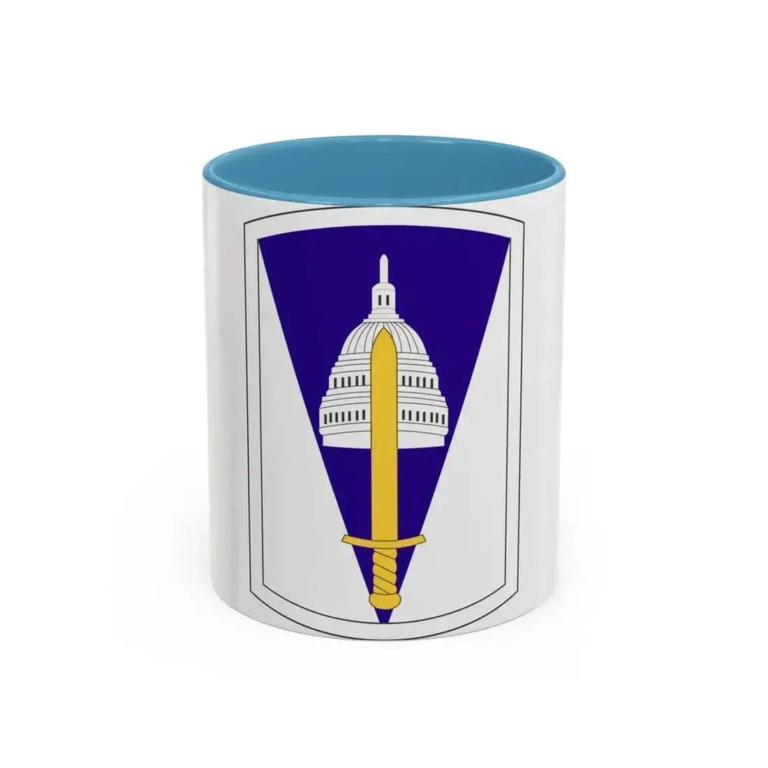 354 Civil Affairs Brigade (U.S. Army) Accent Coffee Mug 11oz Light Blue - Go Mug Yourself