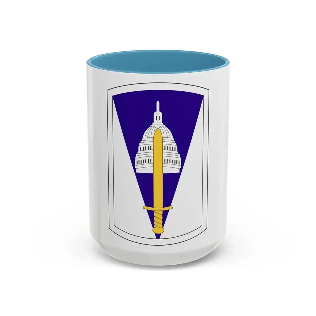 354 Civil Affairs Brigade (U.S. Army) Accent Coffee Mug 15oz Light Blue - Go Mug Yourself